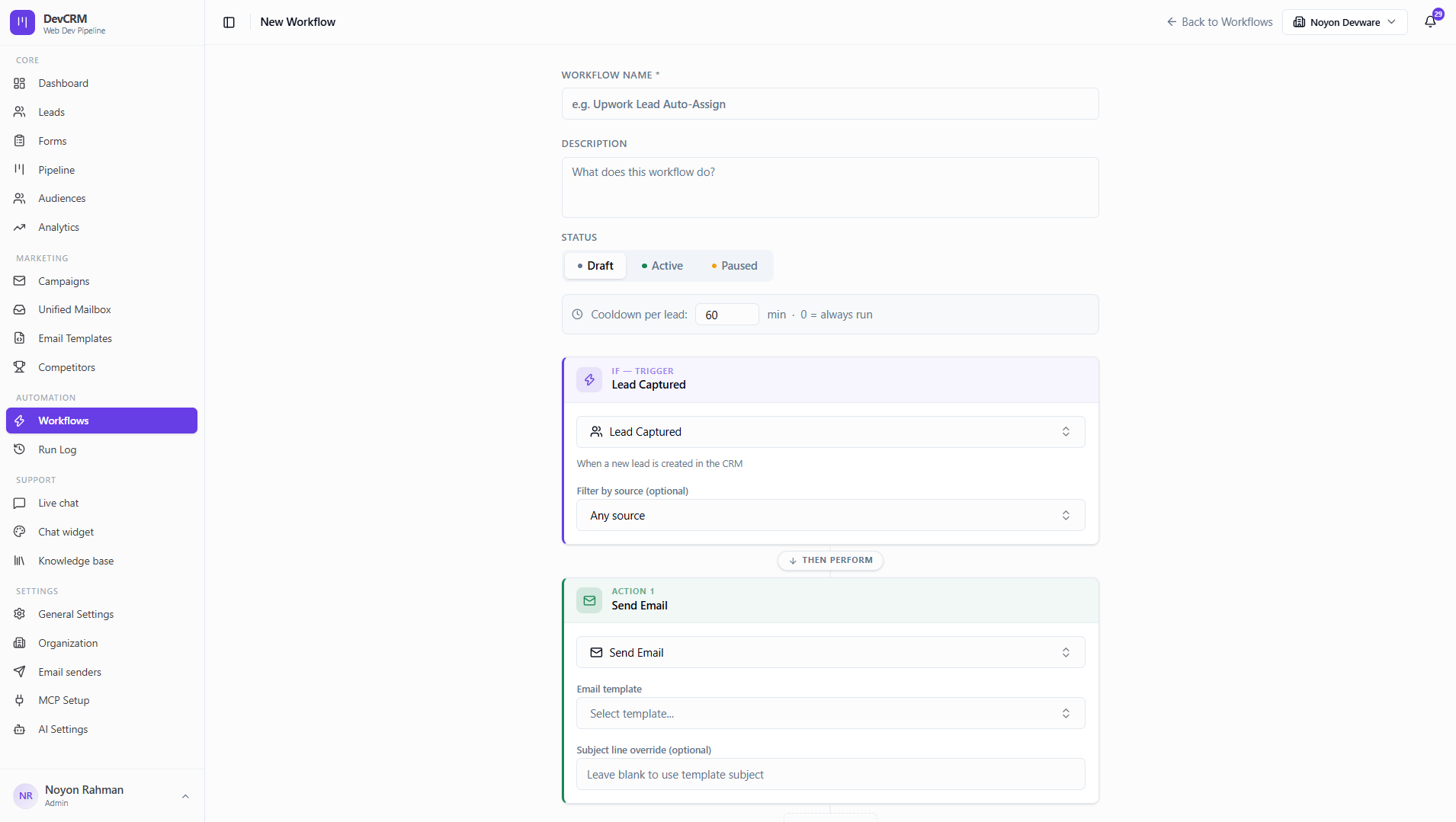 Visual Workflow Engine